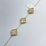 دستبند ونکلیف سه گل صدفی