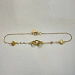 دستبند حلقه با گوی البرنادو و زنجیر‌ پولکی